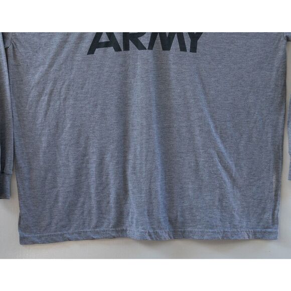 Vintage US Army Turtleneck Long Sleeve T-Shirt Gray Men's Size 2XL - Picture 3 of 7